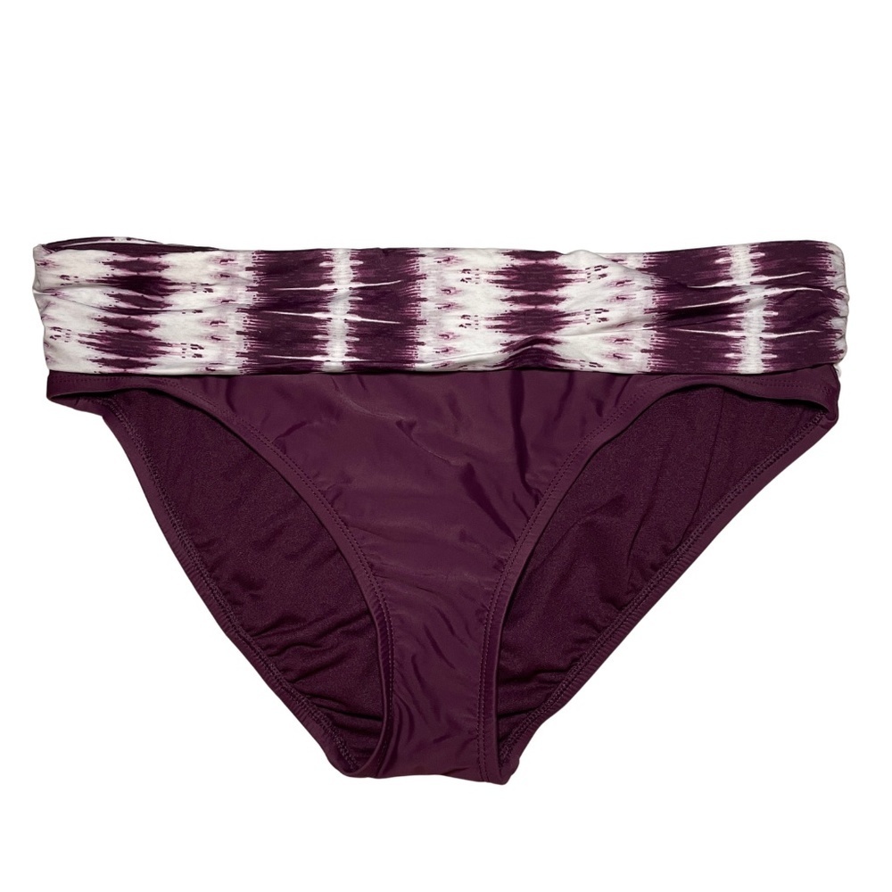 NEW Into the Bleu by Amrex Tie Dye Fold Over Bikini Bottom Sz. 12